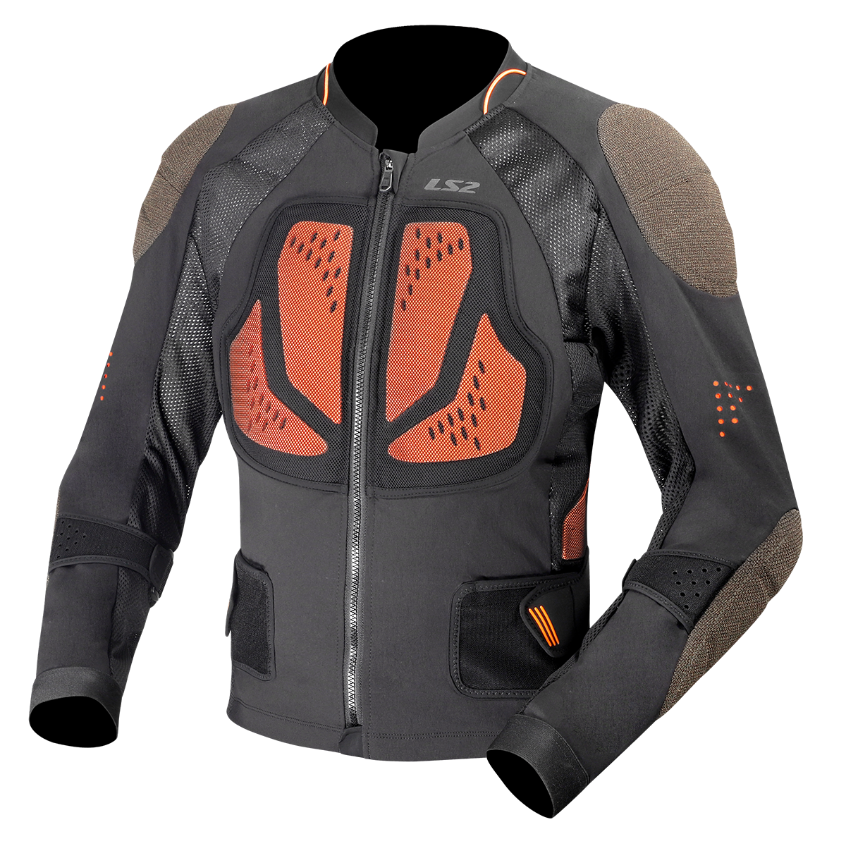 KURTKA LS2 X-TERRAIN MAN BLACK H-V ORANGE