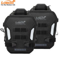 LOBOO WANDERER Pompowane wodoodporne (IPX6) torby boczne 6L+6L (para) montowane na gmole, czarne, 1 zestaw - 2 szt
