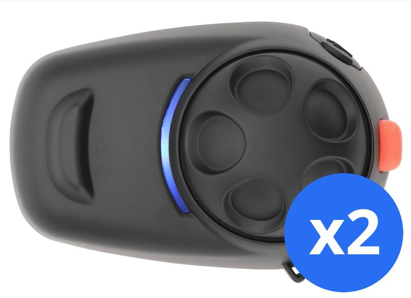 SENA INTERKOM MOTOCYKLOWY SMH5 BLUETOOTH 3.0 DO 400M Z UNIWERSALNYM ZESTAWEM MIKROFONÓW ( 2 ZESTAWY ) (EL) - ZASTĘPUJE SMH5D-UNIV