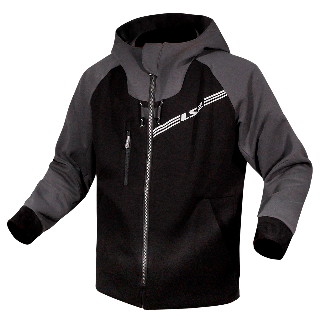 KURTKA LS2 THROTTLE MAN JACKET BLACK DARK GREY