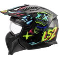 KASK LS2 OF606 DRIFTER RAYZ BLACK BLUE-06