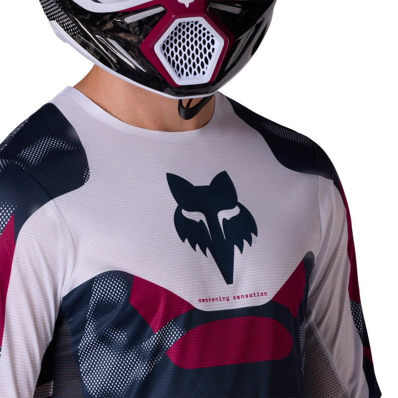 BLUZA MOTOCYKLOWA FOX FLEXAIR TACTILE WHITE