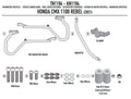 KAPPA GMOLE OSŁONY SILNIKA HONDA CMX 1100 REBEL '21-'25, CZARNE