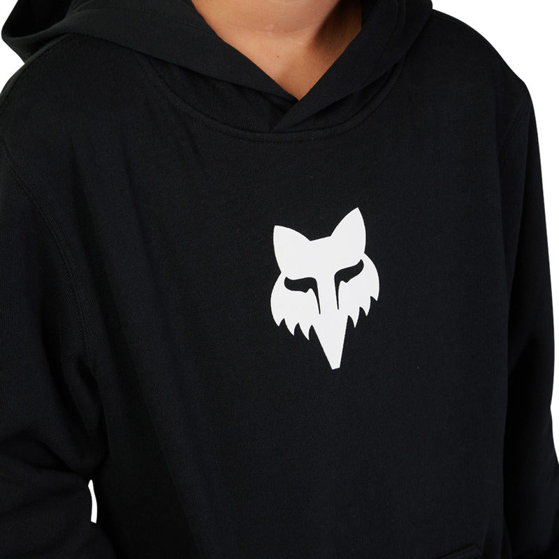 BLUZA Z KAPTUREM JUNIOR FOX LEGACY BLACK