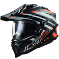 KASK LS2 MX701 EXPLORER C EDGE BLACK ORANGE 06