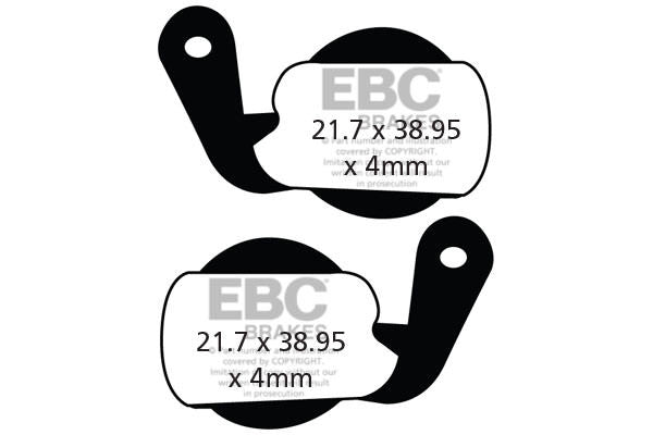 CFA451HH - Klocki hamulcowe rowerowe (spiekane) EBC Brakes