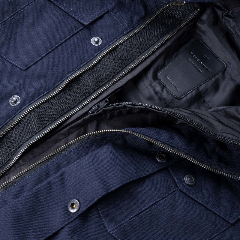KURTKA MOTOCYKLOWA TEKSTYLNA REBELHORN HUNTER NAVY BLUE – zdjęcie 4