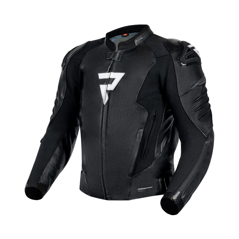 KURTKA MOTOCYKLOWA SKÓRZANA REBELHORN VELOCE BLACK WHITE