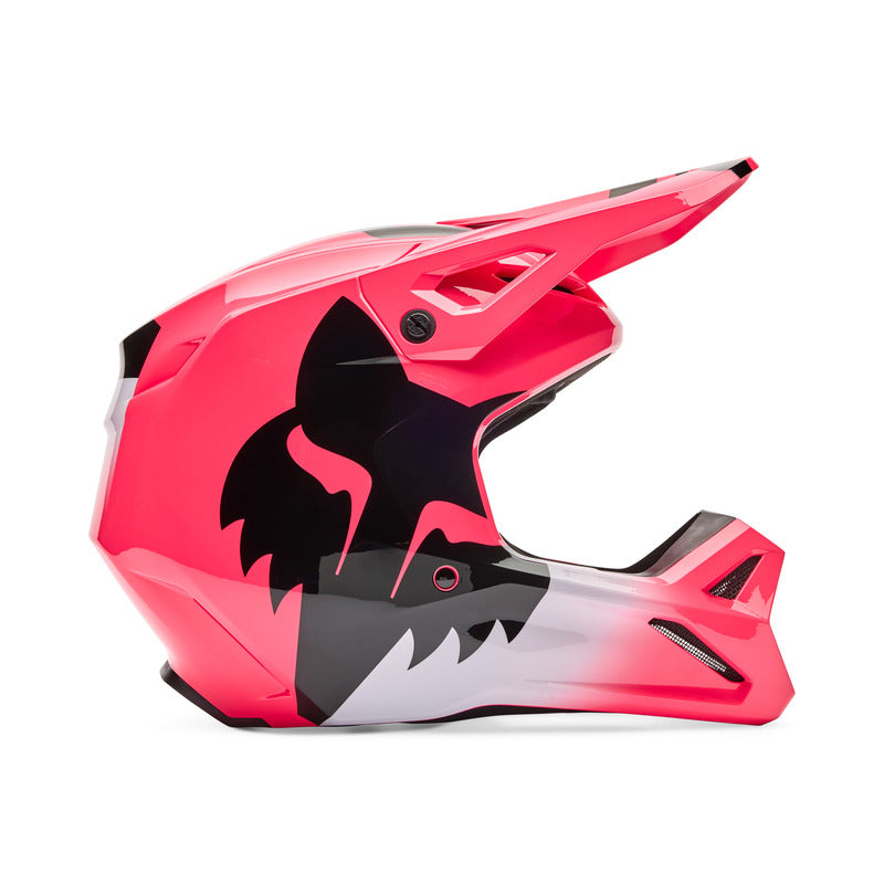 KASK MOTOCYKLOWY JUNIOR FOX V1 SHIELD PINK