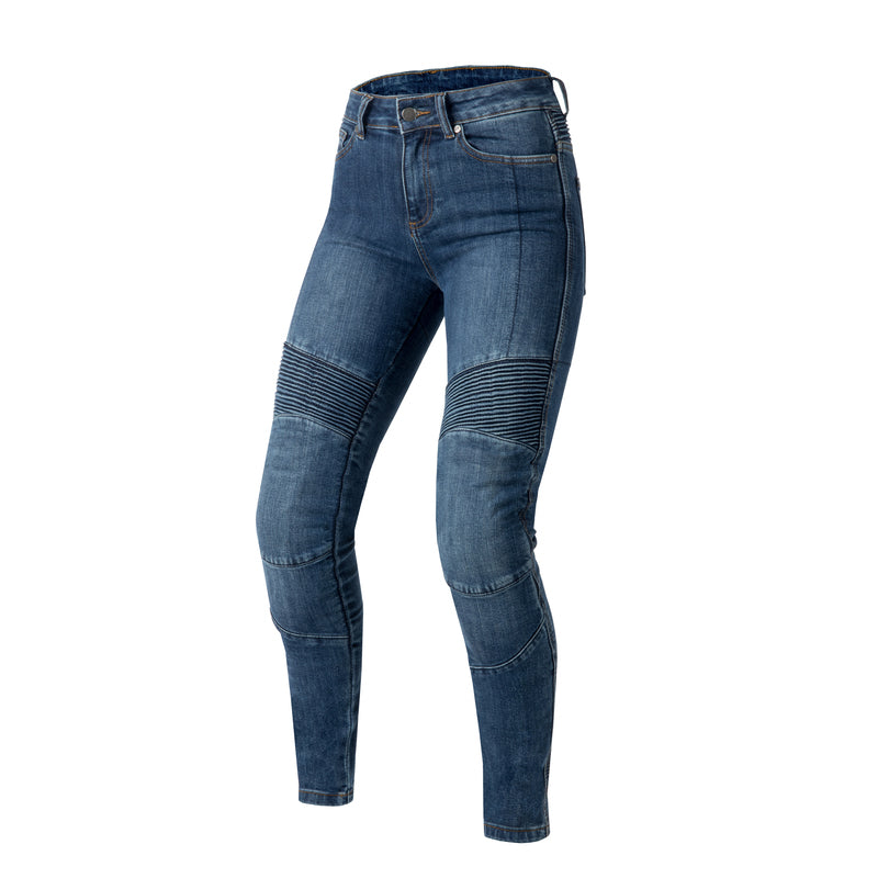 JEANSY MOTOCYKLOWE DAMSKIE OZONE AGNESS 2 WASHED BLUE