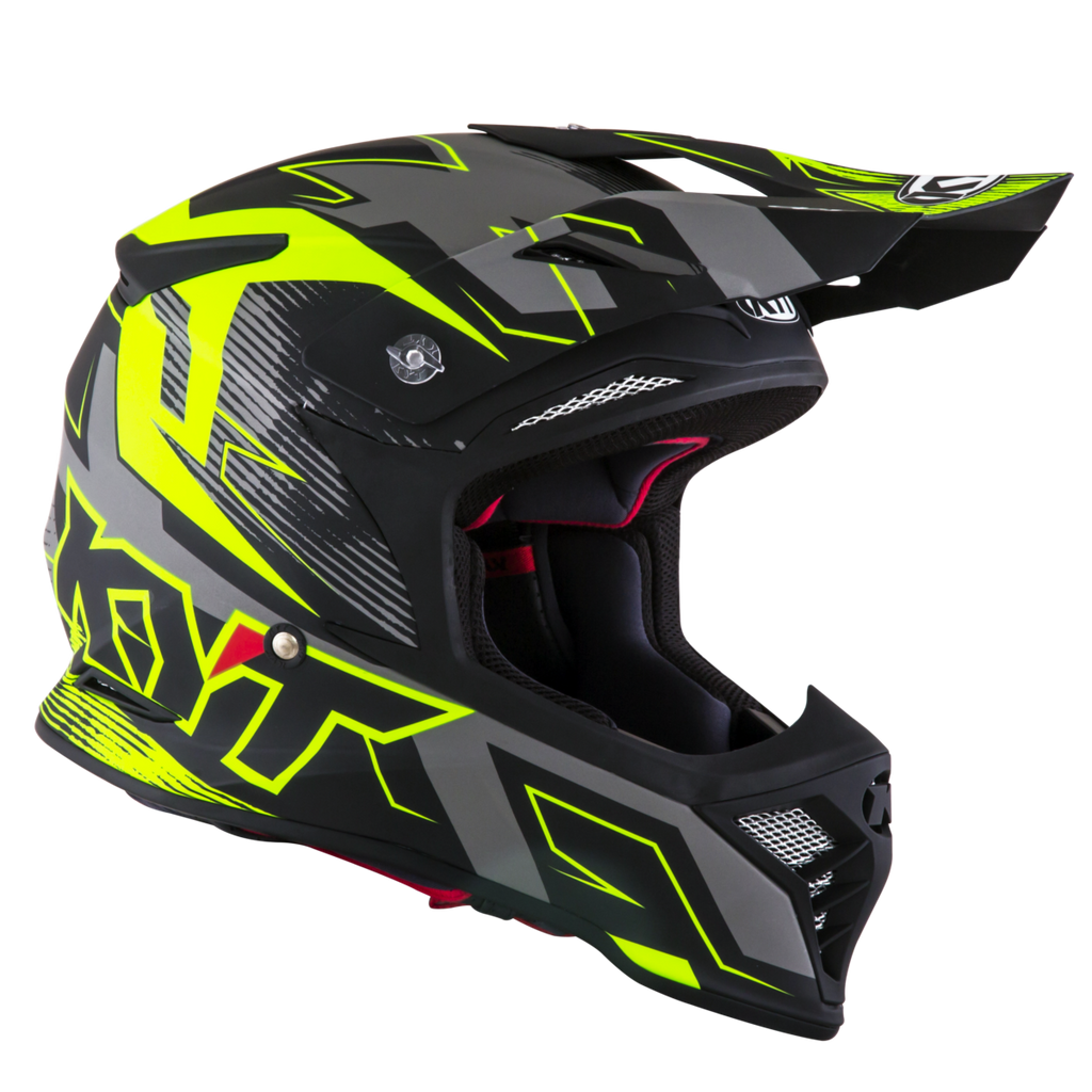 Kask Motocyklowy KYT SKYHAWK DIGGER matowy czarny/żółty – zdjęcie 3