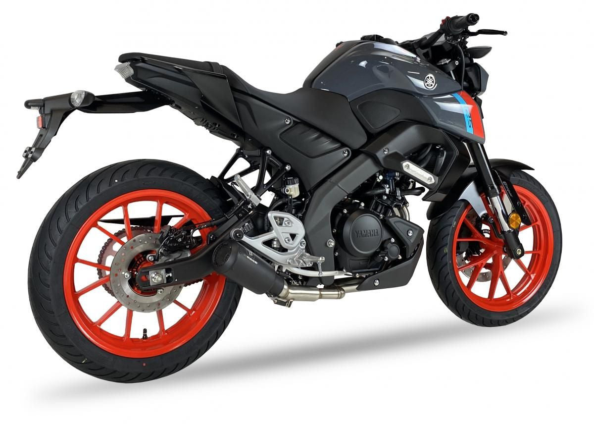 Tłumik IXRACE YAMAHA MT-125 21-23 (RE40) FULL SYSTEM typ MK2B MK2 SERIES BLACK