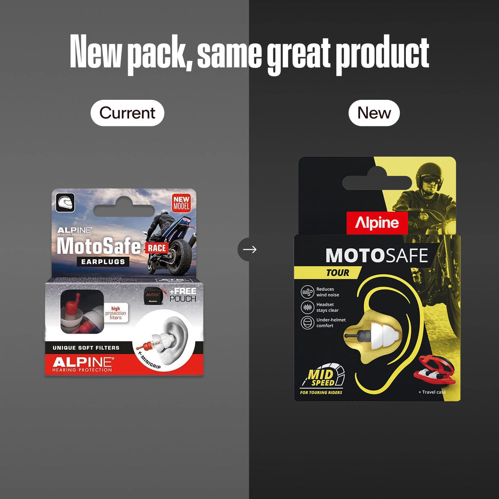 ALPINE zatyczki/stopery do uszu MotoSafe Tour