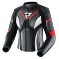 KURTKA MOTOCYKLOWA SKÓRZANA DAMSKA REBELHORN REBEL BLACK FLUO RED WHITE W38