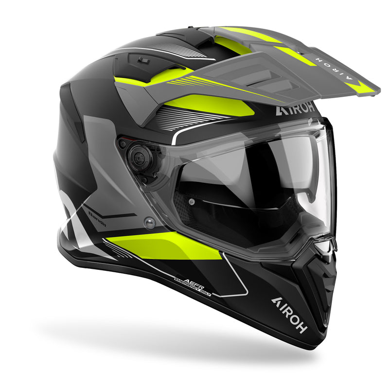 KASK MOTOCYKLOWY AIROH BADX-X TUNE YELLOW MATT
