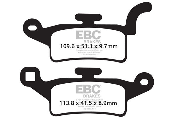 EBC Brakes Klocki hamulcowe EBC SFAC492 skuterowe karbonowe (kpl. na 1 tarcze)