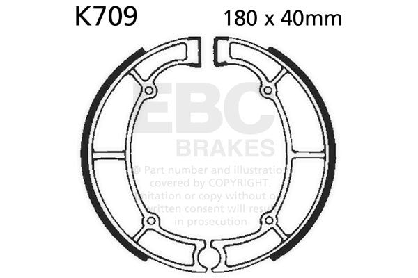 EBC Brakes Szczęki hamulcowe EBC K709 (1 kpl.)