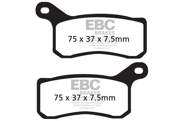 EBC Brakes Klocki hamulcowe EBC FA462R (kpl. na 1 tarcze) (odpowiednik PROX 37.217102)