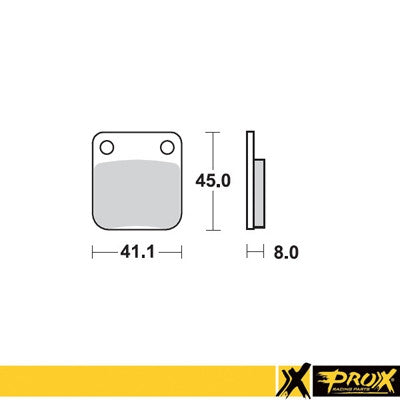 ProX Racing Parts ProX Klocki Hamulcowe Tylne KX65 '00-20 + RM65 '03-05 (OEM: K4308-20043) (odpowiednik EBC FA054R)