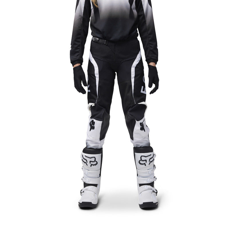 SPODNIE MOTOCYKLOWE JUNIOR FOX 180 LEAN BLACK WHITE