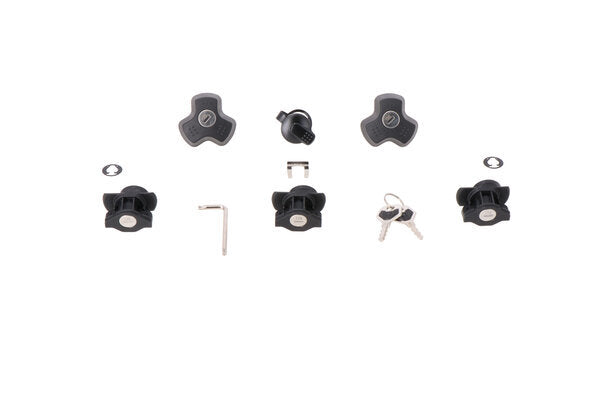 ZESTAW ZAMKÓW Z JEDNAKOWYM KLUCZEM SW-MOTECH DO KUFRÓW DUSC 3 LOCKS + 1 TRAX LOCK SET + 2 ANTI-THEFT