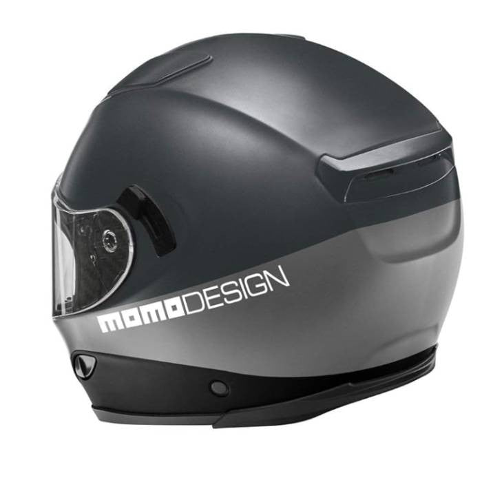 Kask motocyklowy MOMO HORNET (MONO Titanium Frost / Silver / Black / White)