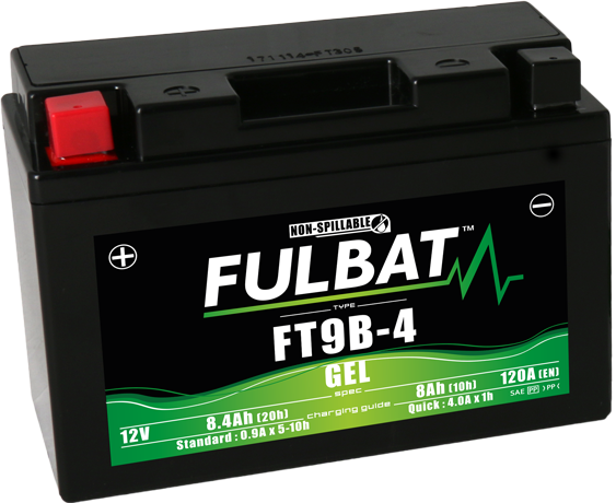 Akumulator FULBAT FUL GEL - FT9B-4 / YT9B-4 (Żelowy, bezobsługowy)