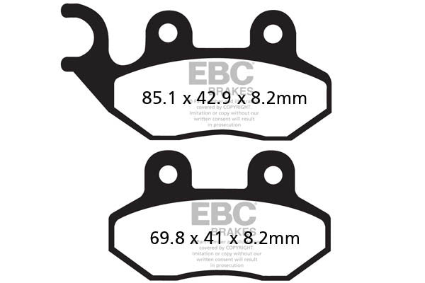 EBC Brakes Klocki hamulcowe EBC SFA264 skuterowe (kpl. na 1 tarcze)
