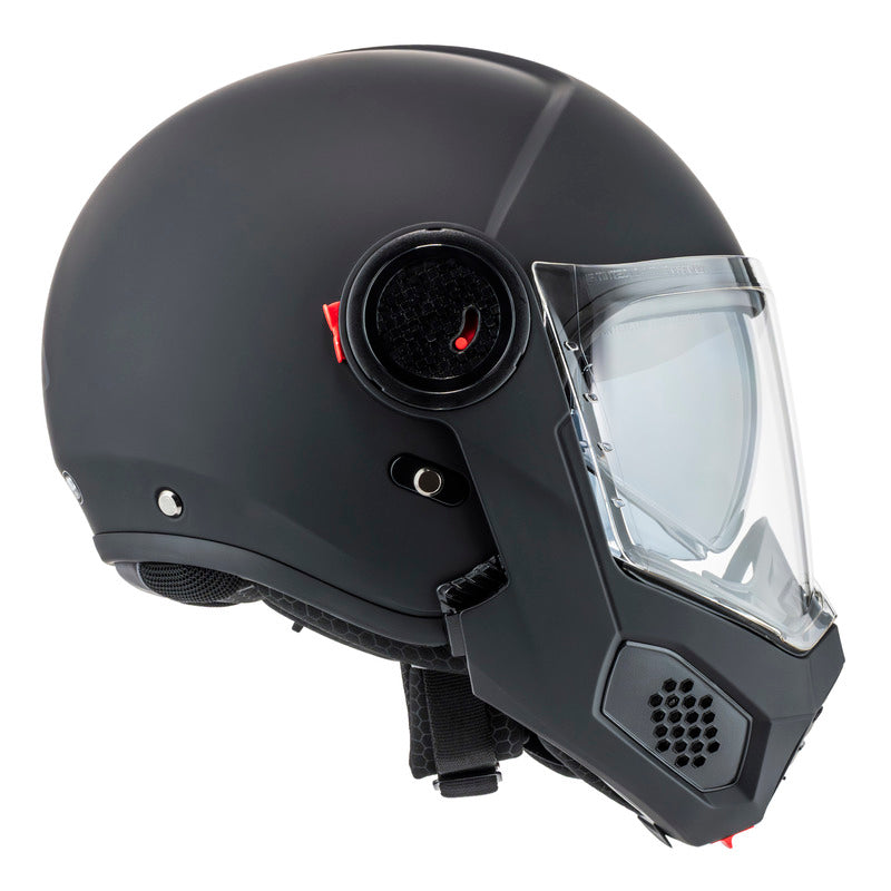 KASK MOTOCYKLOWY NZI MINIMOD DUO MATT BLACK XS