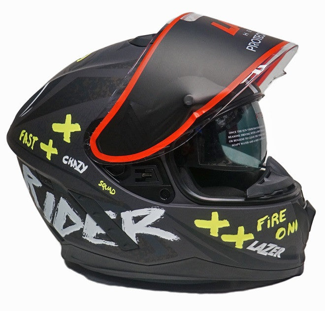 Kask Motocyklowy LAZER RAFALE EVO Oni kol. czarny/ciemny szary/żółty fluo/matowy