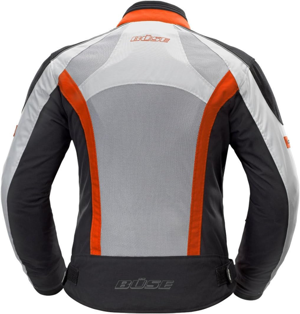 Kurtka motocyklowa BUSE Summer Flash szaro-czerwona