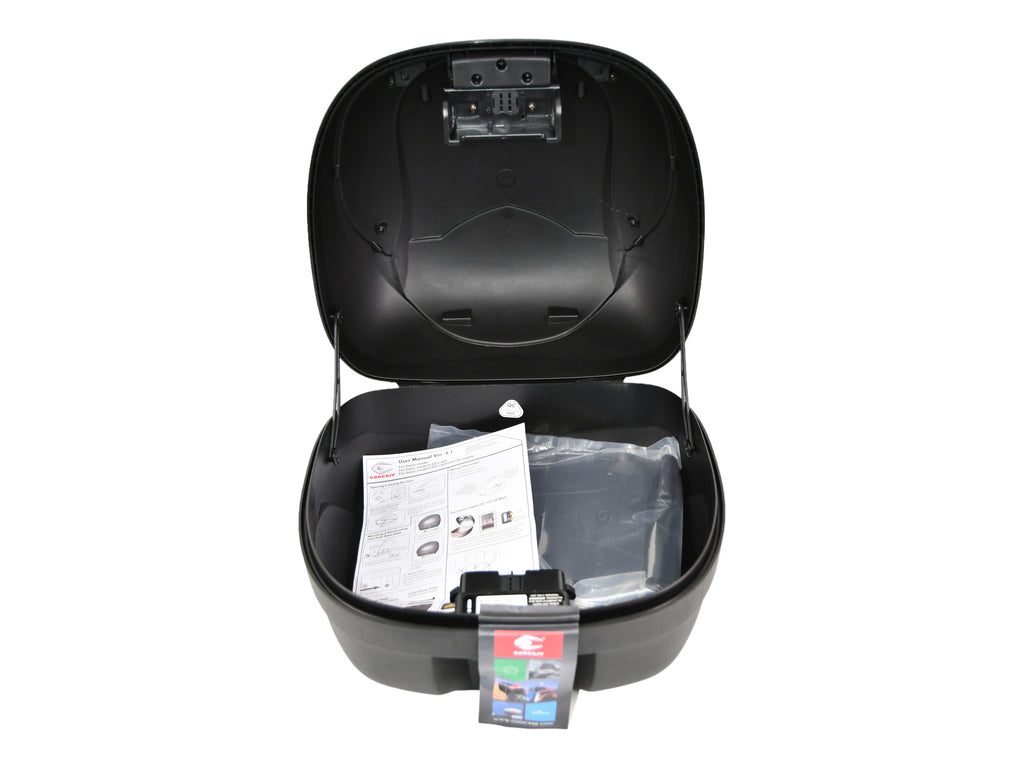 KUFER CENTRALNY COOCASE 36L CZERWONY ODBLASK – zdjęcie 2