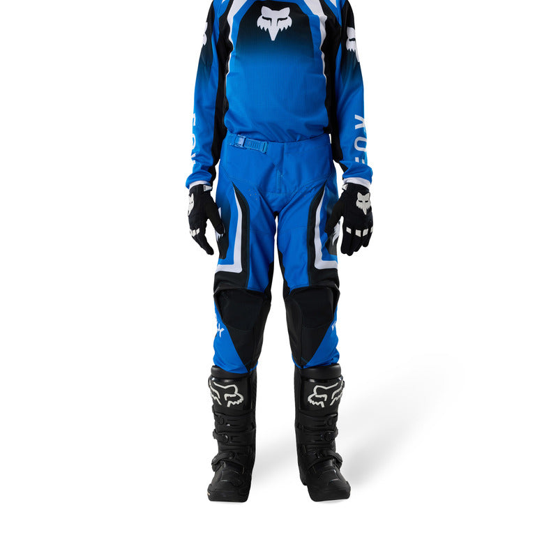 SPODNIE MOTOCYKLOWE JUNIOR FOX 180 FRAME BLUE 24