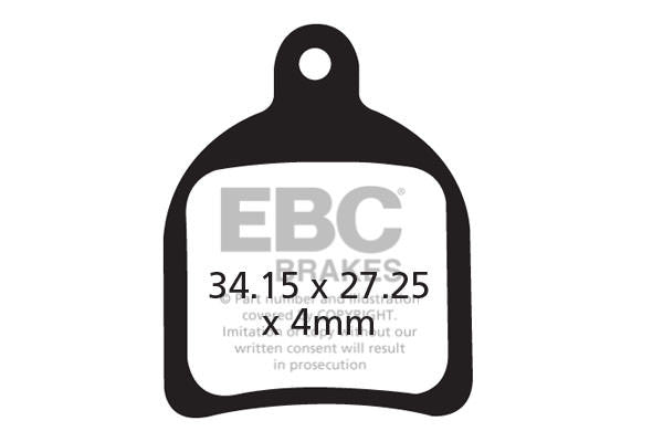 CFA422 - Klocki hamulcowe rowerowe (organiczne) EBC Brakes