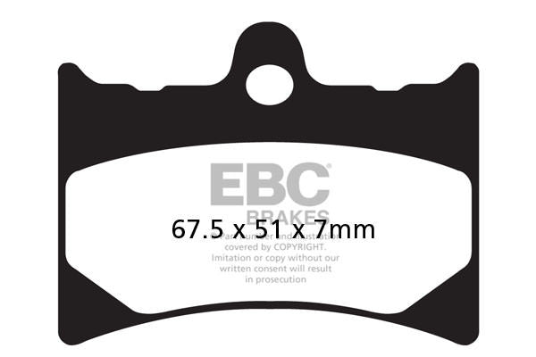 EBC Brakes Klocki hamulcowe EBC FA126R (kpl. na 1 tarcze)