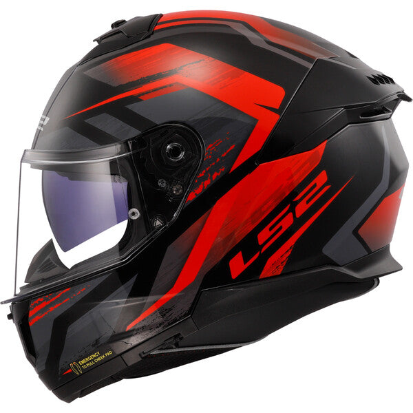 KASK LS2 FF808 STREAM II FURY BLACK RED-06