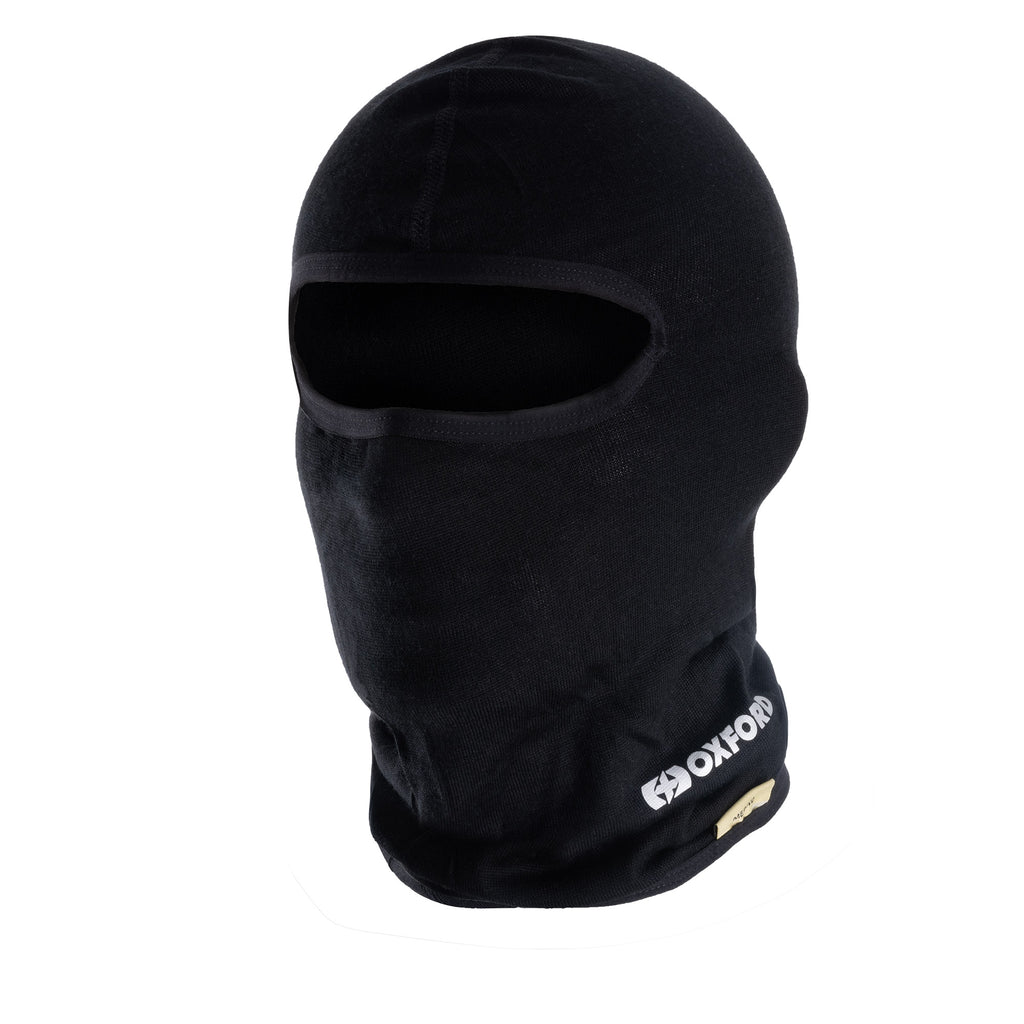 OXFORD KOMINIARKA Z WEŁNY MERINO 100% Z DUŻYM OTWOREM NA OCZY DELUXE BALACLAVA MERINO KOLOR CZARNY ROZMIAR UNIWERSALNY