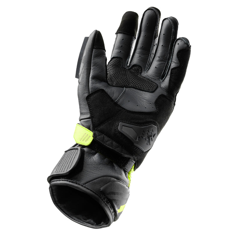 RĘKAWICE MOTOCYKLOWE REBELHORN VIPER BLACK GREY FLUO YELLOW