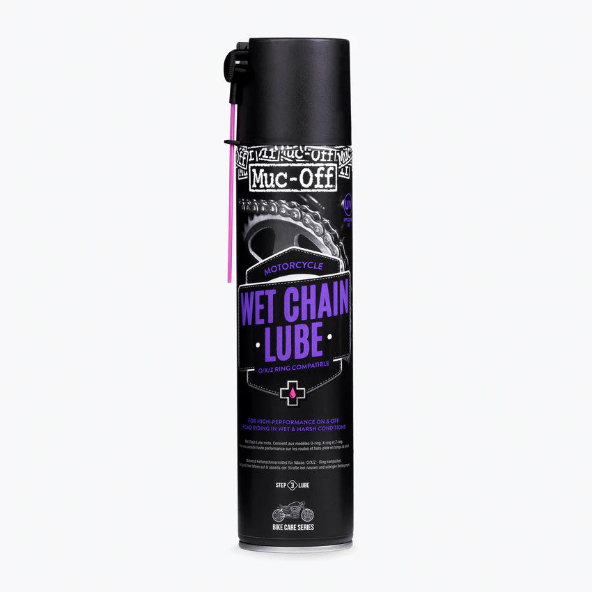 Smar do łańcucha motocyklowego WET-CHAIN odporny na deszcz - 400ml MUC-OFF