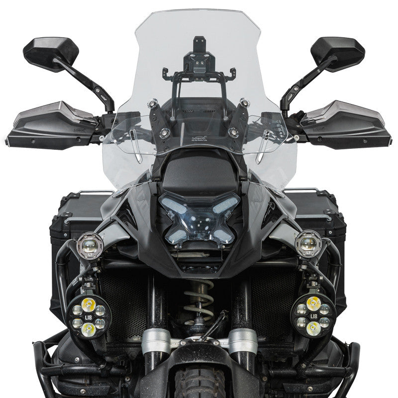 LOBOO Osłony dłoni czarne BMW F750GS, F800GS, BMW F850GS, F900GS, R1200GS, R1250GS, R1300GS, Suzuki V-STROM 800DE 2024-