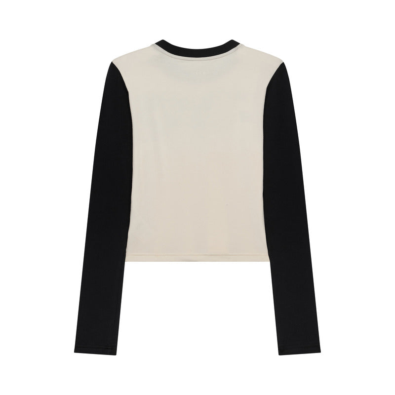 KOSZULKA Z DŁUGIM RĘKAWEM DAMSKA FOX COLDPRESS RIB LS PEARL WHITE