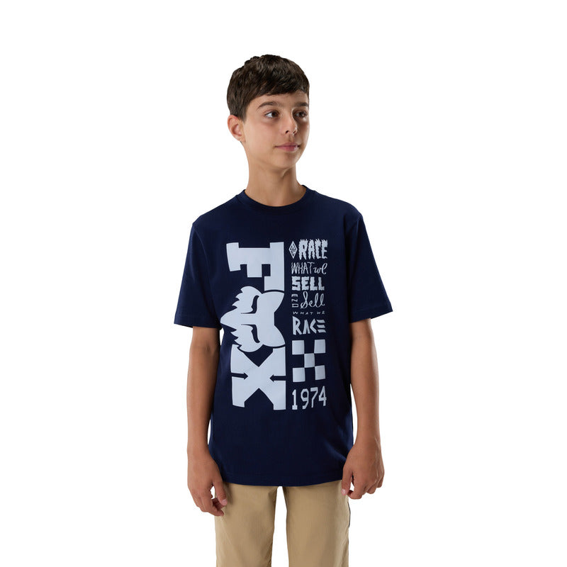 T-SHIRT JUNIOR FOX BEND NAVY