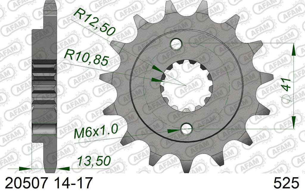 Zestaw napędowy UNIBEAR + AFAM do Honda XL 600 V / XL 700 V Transalp ABS 1989 - 2013 łańcuch i zębatki – zdjęcie 4