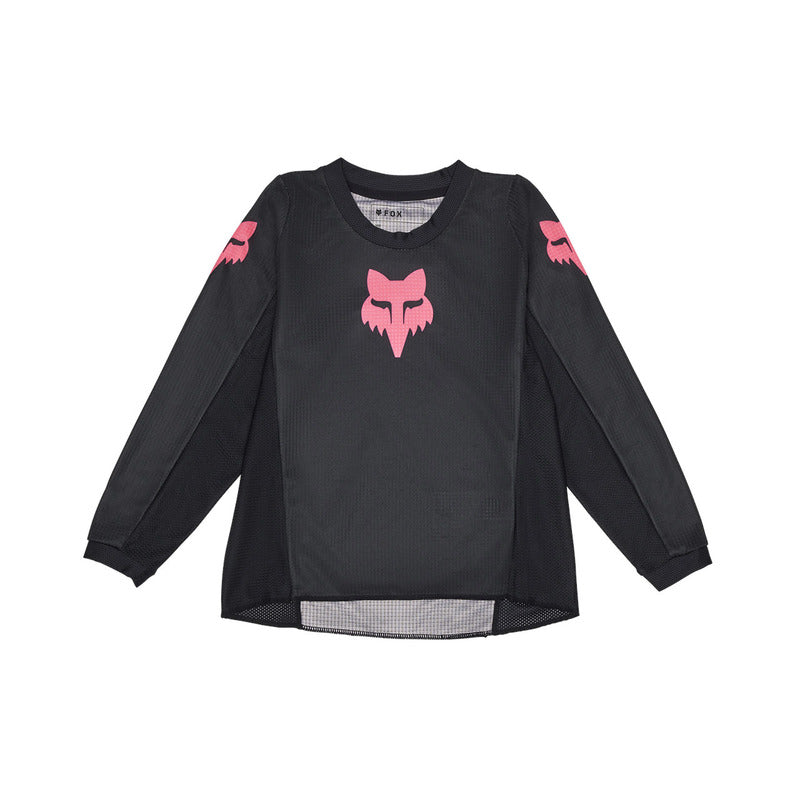 BLUZA MOTOCYKLOWA JUNIOR KIDS FOX GIRLS BLACKOUT BLACK BLACK