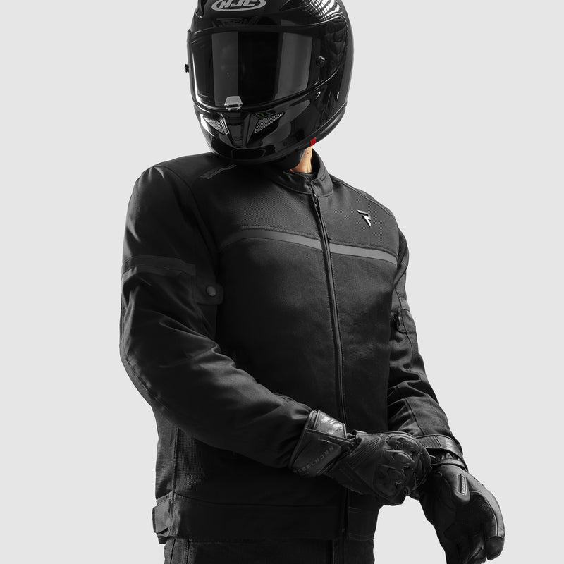 KURTKA MOTOCYKLOWA TEKSTYLNA REBELHORN ECHO BLACK – zdjęcie 4