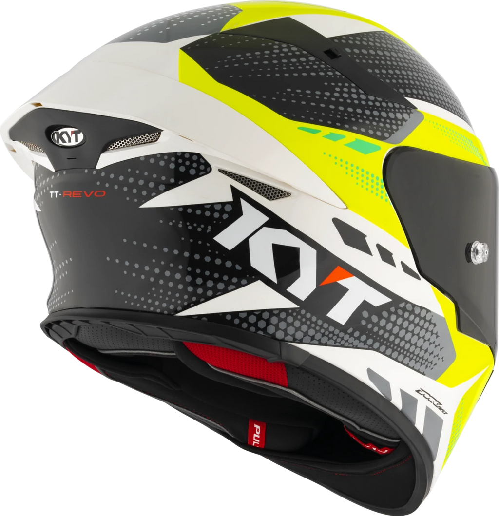 Kask motocyklowy KYT TT-REVO GEAR Czarny/Żółty