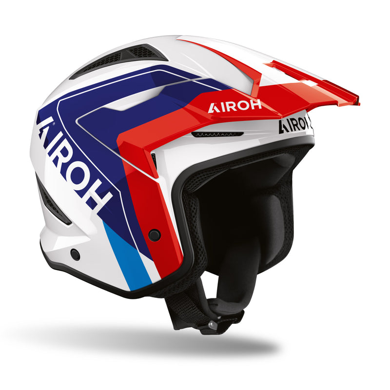 KASK MOTOCYKLOWY AIROH TRR 2 HUNT BLUE RED GLOSS