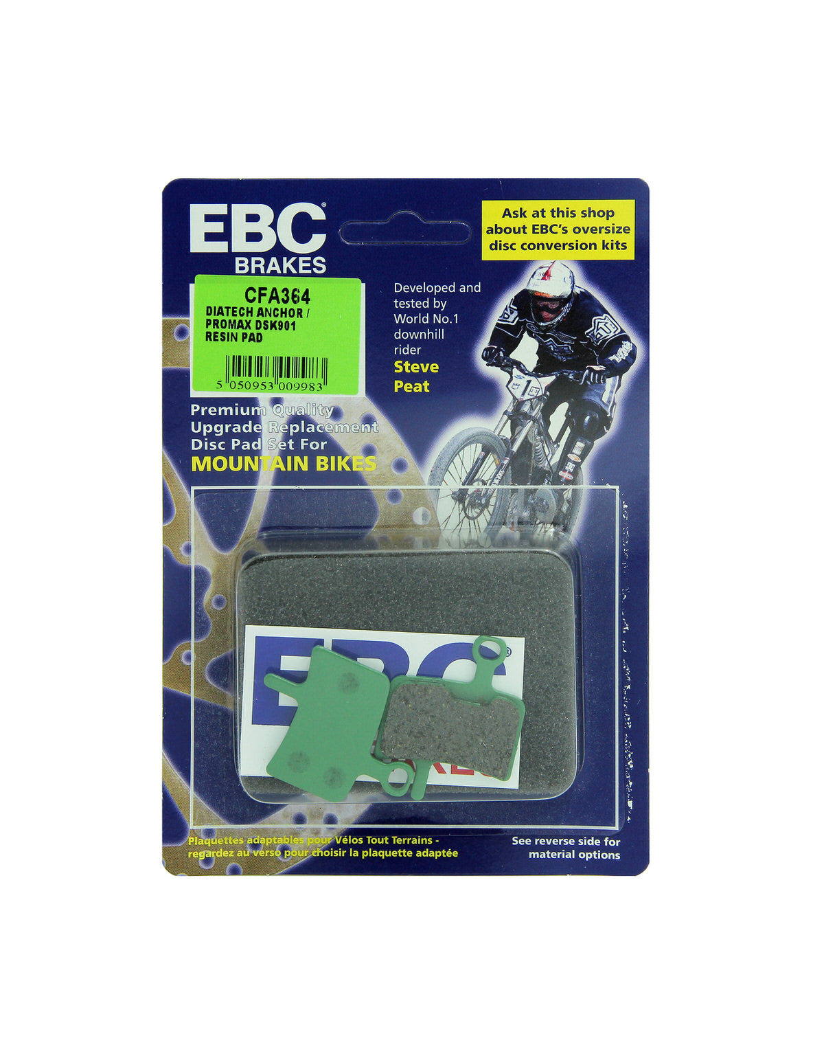 CFA364 - Klocki hamulcowe rowerowe (organiczne) EBC Brakes