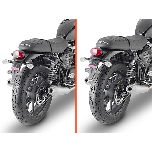 KAPPA STELAŻ POD TORBY (SAKWY) BOCZNE SZYBKIEGO MONTAŻU REMOVE-X TRIUMPH BONNEVILLE T100 '17-'22 T120 '16-'25, STREET TWIN 900 '16-'24