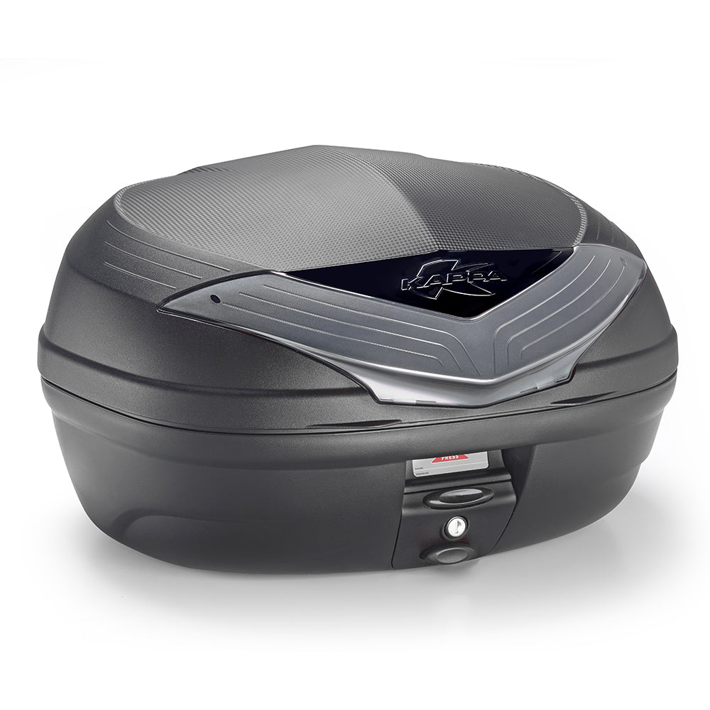 KAPPA KUFER CENTRALNY 46L MONOLOCK K466NT2 URBAN Z BIAŁYMI ODBLASKAMI ( ZAWIERA PŁYTĘ ) - ZASTĘPUJE K466NT